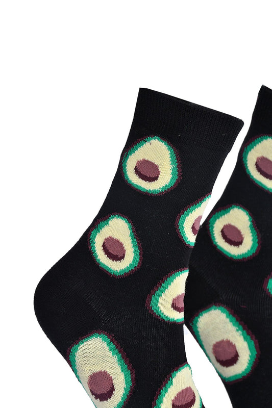 Svart Sokker Med Avokado