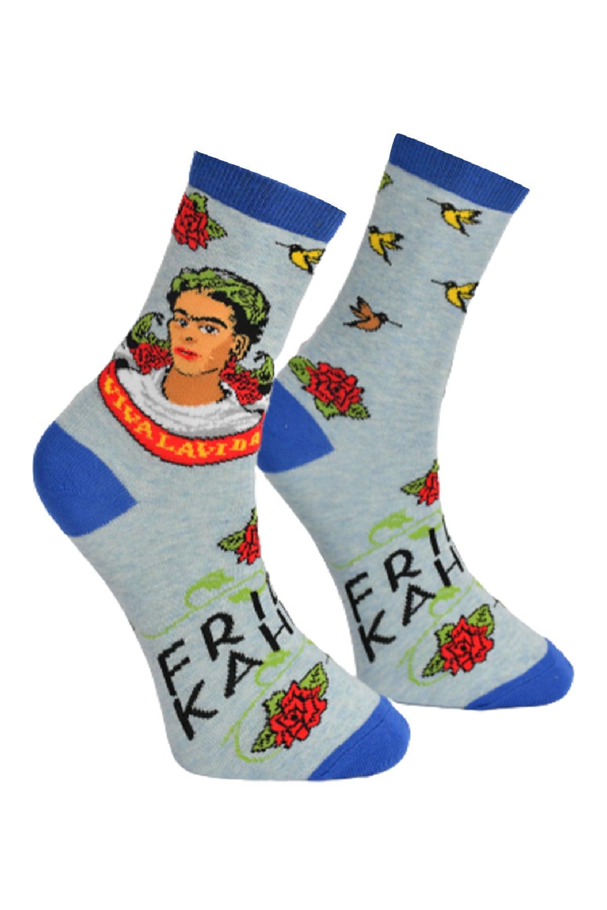 Frida Kahlo Blå Sokker