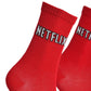 Røde Netflix Sokker